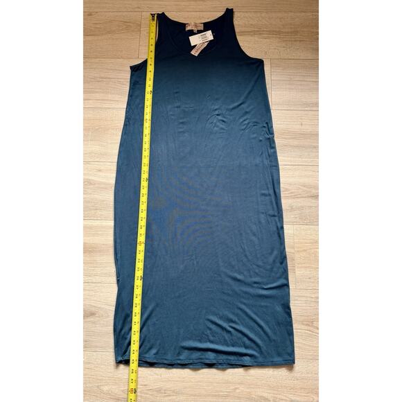 Philosophy Dresses Blue Maxi Tank Dress Sleeveless Stretch Size Large NWT - Picture 11 of 11